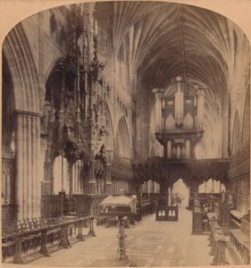 Interior de la Catedral de Exeter, Inglaterra