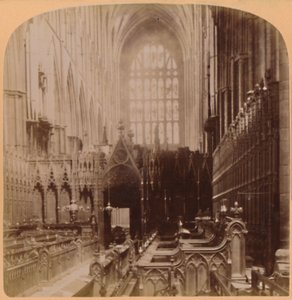 Interior de la Abadía de Westminster, Londres, Inglaterra de Underwood and Underwood