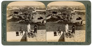 Jerusalén vista desde la Puerta de Damasco, Palestina, 1901 de Underwood and Underwood