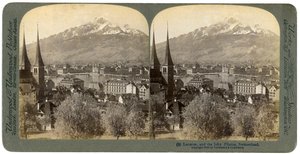 Lucerna y el Monte Pilatus, Suiza, 1903