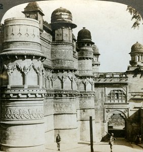Palacio Man Singh, Gwalior, Madhya Pradesh, India de Underwood and Underwood