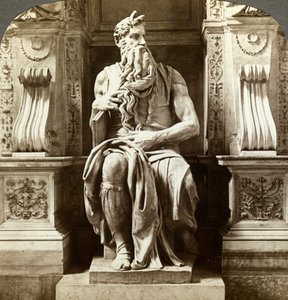 Estatua de Moisés de Miguel Ángel, Iglesia de San Pietro in Vincoli, Roma, Italia