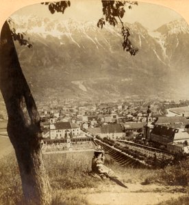 Pintoresco Innsbruck, la Capital del Tirol, Austria..., 1898 de Underwood and Underwood