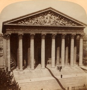 La Iglesia de la Magdalena, París, Francia, 1900 de Underwood and Underwood