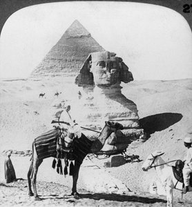 La Gran Esfinge de Giza, Egipto de Underwood and Underwood