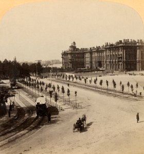 El Palacio de Invierno Imperial desde Nevsky Prospect, San Petersburgo, Rusia, 1897