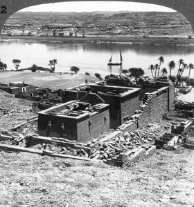 El templo nubio de Kalabsheh, Egipto, 1905