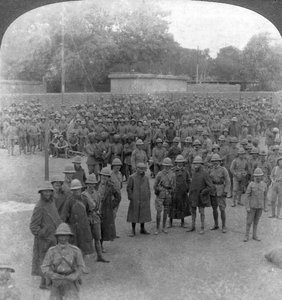 Revisión militar de las maniobras de Rawalpindi, India, 1906 de Underwood and Underwood
