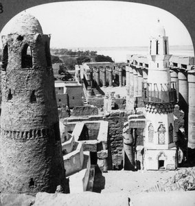 El Templo de Luxor, Egipto de Underwood and Underwood