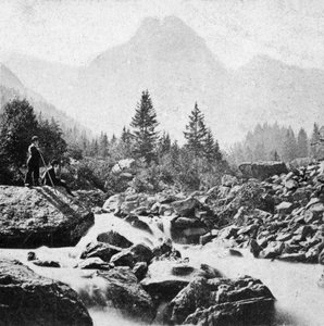El Wellhorn en Rosenlain, Suiza, principios del siglo XX de Underwood and Underwood