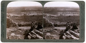 La llanura del río Jordán, vista desde las ruinas de la antigua Jericó, Palestina, 1903