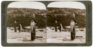 El pueblo de Imwas Emmaus, Palestina, 1900 de Underwood and Underwood
