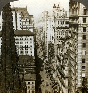 Iglesia de la Trinidad y Broadway, Nueva York, EE.UU. de Underwood and Underwood