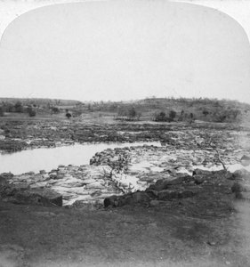 Río Tugela, Natal, Sudáfrica, Guerra de los Bóeres, 1901 de Underwood and Underwood