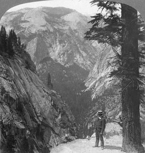 Valle de Yosemite, California, EE.UU. de Underwood and Underwood