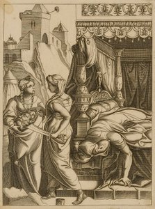 Judith y la doncella con la cabeza de Holofernes