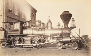 [Locomotora del ferrocarril de Pennsylvania en el taller de reparación de Altoona] de Unidentified