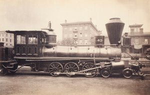 [Locomotora del Ferrocarril de Pennsylvania en el Taller de Reparaciones de Altoona] de Unidentified