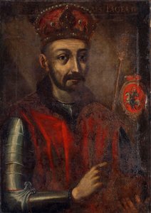 Pintura que representa al Gran Duque de Lituania y Rey de Polonia Jogaila de Unidentified painter label QS