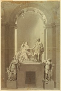 Monumento sepulcral de Enrique Cardenal York (1725-1807) y Carlos Eduardo Estuardo, el “Joven Pretendiente” (1720-1788) de Unknown