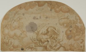 Escena celestial con ángeles