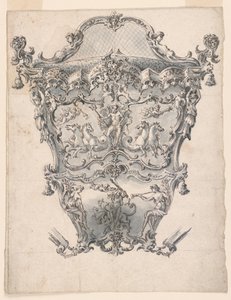Diseño para un panel trasero de un carruaje de Unknown