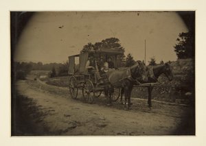 Familia en un vagón