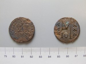 Follis (40 Nummi) de Miguel II; Teófilo I de Desconocido de Unknown