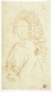 Boceto de Medio Cuerpo de Caballero con Peluca
