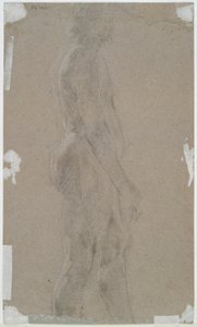 desnudo masculino (anverso); Figura masculina de perfil (verso) de Unknown