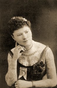 Retrato de una mujer tatuada, c.1905