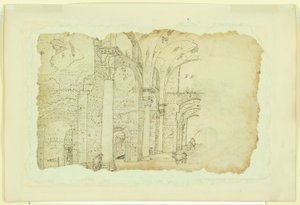 Ruinas de los Términos de Diocleciano (anverso); Otra vista del mismo tema (verso) de Unknown