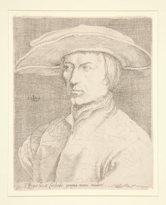 Autorretrato del artista, 1525 [Retrato de un hombre, llamado Lucas van Leyden, autorretrato] de Unknown