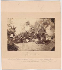 Escaramuza entre una unidad de reconocimiento prusiana y tropas de vanguardia del ejército de Faidherbe (Amiens, 21 de enero de 1871). de Unknown