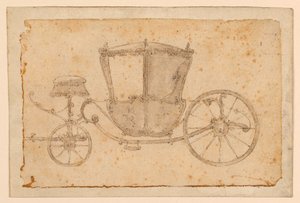 Estudio de un carruaje de Unknown