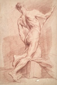 estudio de desnudo masculino de Unknown