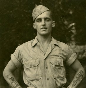 Soldado americano tatuado, c.1941