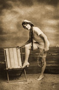 La chica de vacaciones, c.1905 de Unknown