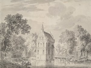 Vista del castillo de Crayestein, Holanda