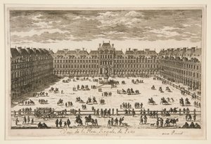 Vista de la Place Royale en París de Unknown