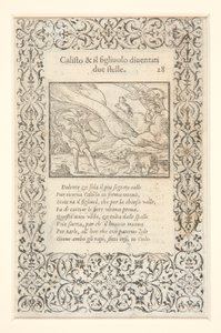a) Calisto golpeado por Juno y transformado en oso; al reverso: b) Calisto y su hijo se convierten en dos estrellas de Unknown