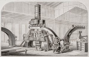 Martillo de vapor del siglo XIX, o martillo de caída de Unknown artist