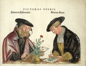 2 artistas que ilustraron el libro, Albert Meyer y Veit Rudolph Speckle, “De Historia Stirpium commentarii insignia,...” por Leonhart Fuchs de Unknown artist