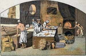 Una panadería en el siglo XVIII. de Unknown artist