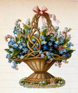 Una cesta de flores de Unknown artist