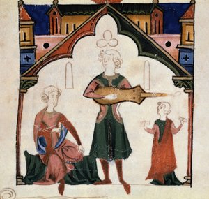 Un grupo de poetas y músicos (miniatura) de Unknown artist