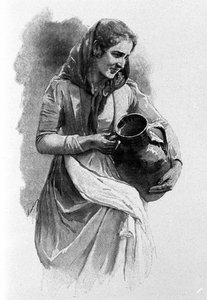Una joven del pueblo, habitante de Mesina, Sicilia