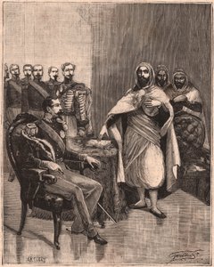 Abd El Kader y Napoleón III de Unknown