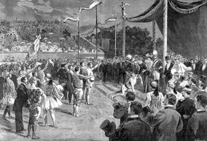 Sobre los Juegos Olímpicos: el maratonista - en “Le Journal Illustré”, 26/04/1896