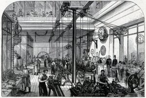 Anuncio de los relojes complicados de fuerza especial de Benson - Talleres de relojería en Ludgate Hill de J.W. Benson de Londres. 1898 de Unknown artist